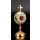 Reliquiar vergoldet - runde Kapsel (Höhe: 17 cm)