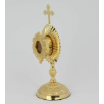 Reliquiar vergoldet - ovale Kapsel (Höhe: 17 cm)