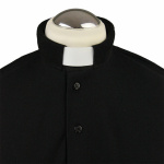 Polohemd für Priester (Baumwolle) L Schwarz