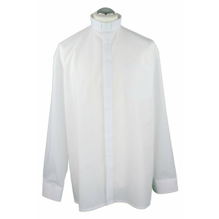 Collarhemd (Mischgewebe) 43 170-176 Langarm Weiß